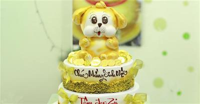 25+ mẫu bánh kem hình con chó đẹp tặng sinh nhật người tuổi Tuất