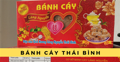 Bánh cáy làng Nguyễn đặc sản Thái Bình  nổi tiếng từ Bắc trí Nam