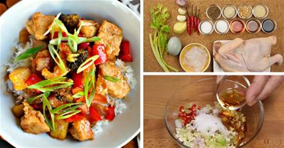 Biến cỗ ế thành món gà sốt Tứ Xuyên cay mà ngon dễ sợ