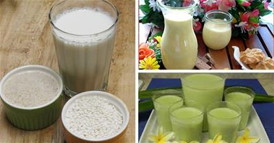Cách làm sữa ngô, đậu xanh cốt dừa, nước gạo bổ dưỡng
