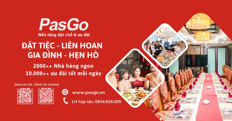 Cách Tìm và Đặt bàn nhà hàng gần bạn nhất trong 1 phút với PasGo