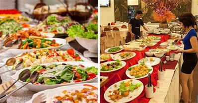 Đang giảm cân, hãy cẩn thận với salad trong tiệc buffet