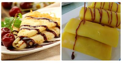 Dùng chảo làm bánh crepe chuối thơm ngon chỉ 10 phút