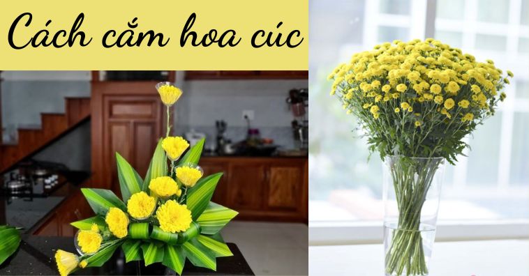 [Hoa Tết 2026] Cách cắm hoa cúc trên đĩa, để ban thờ đơn giản cực sáng tạo