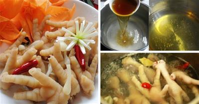 Làm chân gà muối chua giòn the cay chồng nhậu tẹt ga