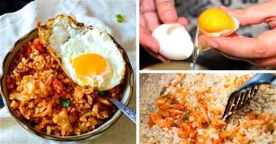 Làm cơm rang kim chi ngon như quán Hàn xịn đổi món