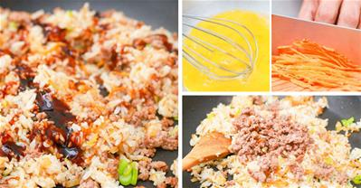 Làm cơm rang Nhật Bản đổi món, cả nhà ăn thủng chảo