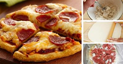 Làm pizza bằng nồi cơm điện ngon không kém ngoài hàng