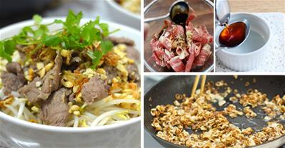Mần tô bún bò xào Nam Bộ thơm ngọt đậm đà oánh chén