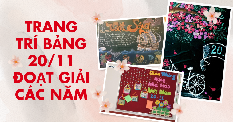 [MỚI NHẤT 2025] Mẫu trang trí bảng 20-11 đơn giản đến sáng tạo siêu ý nghĩa