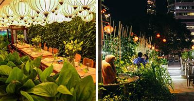 Những nhà hàng có không gian xanh độc nhất Sài Gòn