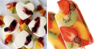 Tập làm các món ngon ngày hè: thạch và kem hoa quả