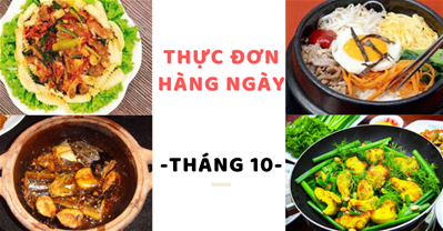 Thực đơn hàng ngày cho một tháng đầy đủ dinh dưỡng tháng thứ 10