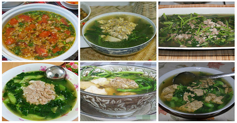 Tổng hợp những loại rau nấu với canh cua NGON MÁT siêu hợp