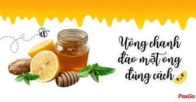 Uống chanh đào mật ong đúng cách - THUỐC TIÊN trị ho giảm cân cực hiệu quả
