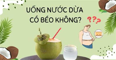 Uống nước dừa có béo không?Cách giảm cân bằng nước dừa trong 3 ngày AN TOÀN