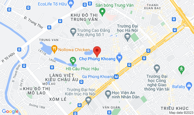 14 Lô 9 Ngõ 67 Phùng Khoang, P. Trung Văn, Q. Nam Từ Liêm