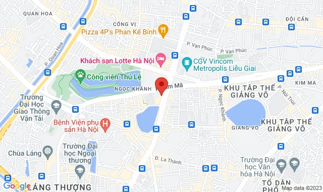 16 Nguyễn Chí Thanh, P. Ngọc Khánh,  Q. Ba Đình