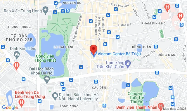 191 Bà Triệu , Tầng 4, Vincom Bà Triệu, Q. Hai Bà Trưng 