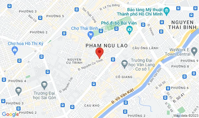 257 Trần Hưng Đạo, P. Cô Giang, Q. 1, HCM                                 