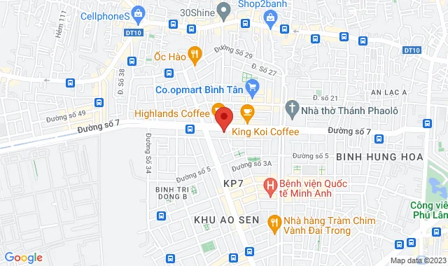 305 – 307 Đường số 7, P. Bình Trị Đông B, Q. Bình Tân