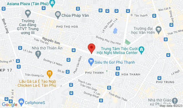 53 Nguyễn Sơn, P. Phú Thạnh, Q. Tân Phú