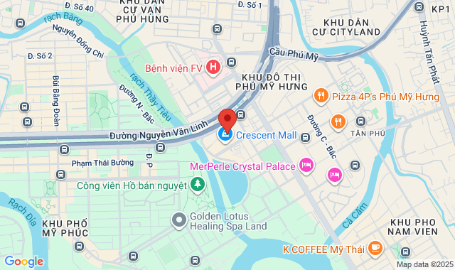 5F-53 Tầng 5, Crescent Mall, Số 101 Tôn Dật Tiên, Phường Tân Mỹ