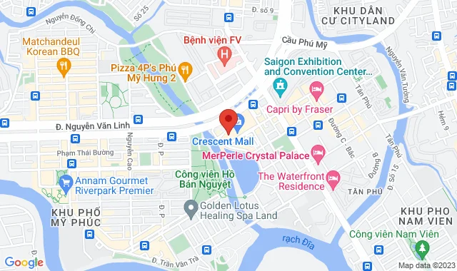 5F25 Lầu 5, khu Lake - View, TTTM Cresent Mall, số 101 đường Tôn Dật Tiên, Phường Tân Phú, Quận 7