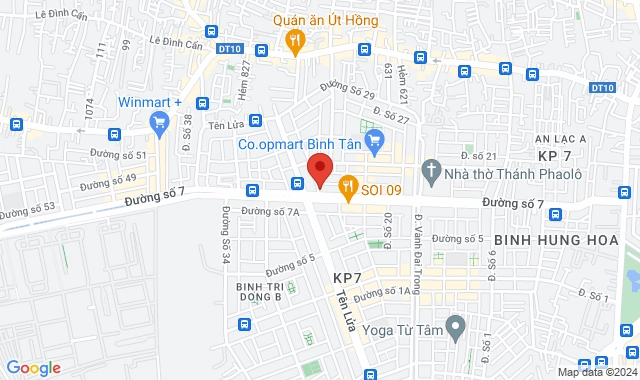 6-8 Đường số 24B, P. Bình Trị Đông B, Q. Bình Tân