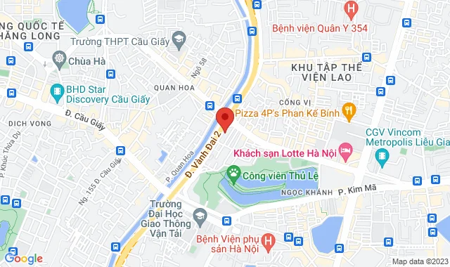 7 ngõ 58 Đào Tấn, P. Cống Vị, Q. Ba Đình