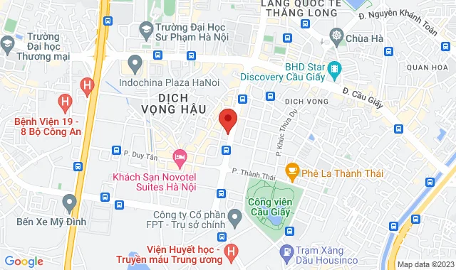 A105-106, D5, Trần Thái Tông, P. Dịch Vọng, Q. Cầu Giấy