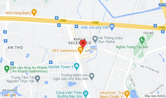 A31 - BTSL5 Ô SỐ 1, KĐTGeleximco Lê Trọng Tấn, X. An Khánh, H. Hoài Đức