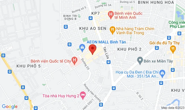AEON Mall Bình Tân, Tầng 3, T23, Số 1 đường 17A, Khu phố 11, P. Bình Trị Đông B, Q. Bình Tân