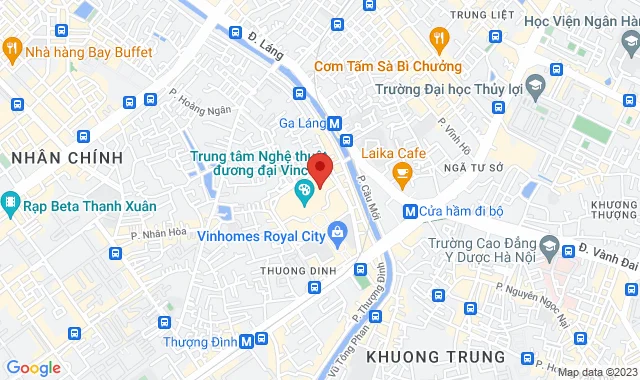 B2-R2-10, Royal City, 72A Nguyễn Trãi, P. Thượng Đình, Q.Thanh Xuân