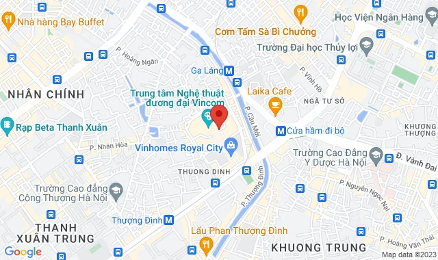 B2-R3-23-24, Tầng hầm B2, TTTM Royal City, Số 72A Nguyễn Trãi, Q. Thanh Xuân