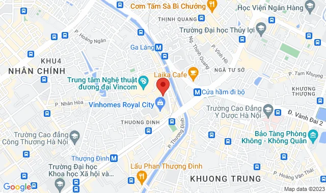 B2-R4-17, Tầng hầm B2, TTTM Royal City, Số 72A Nguyễn Trãi, Q. Thanh Xuân