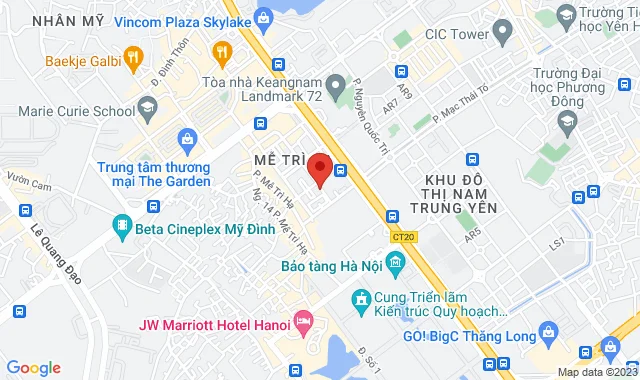 BT2- Lô 22 Đường Phạm Hùng, Khu đô thị Mễ Trì Hạ - Q. Nam Từ Liêm (sau tòa nhà CEO)