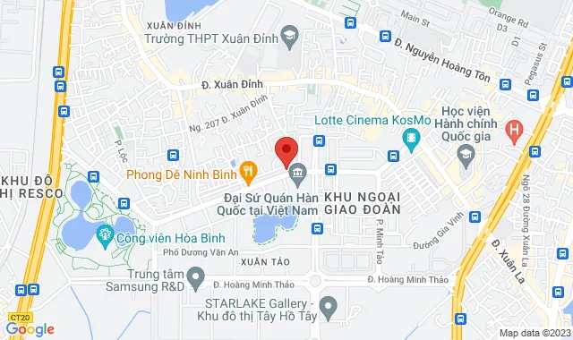 BT2-12, Khu biệt thự Ngoại Giao Đoàn, Phố Đỗ Nhuận, P. Xuân Tảo, Q. Bắc Từ Liêm