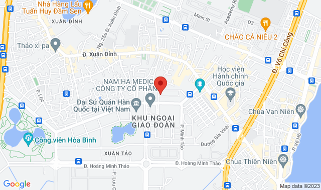 BT5.2, Khu Ngoại Giao Đoàn, P. Xuân Tảo, Q. Bắc Từ Liêm