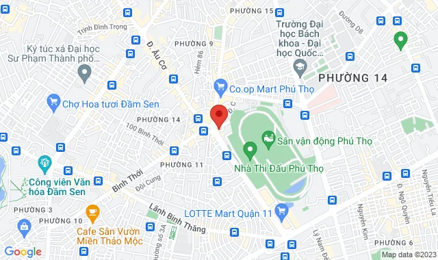 Chung cư Phú Thọ, Tầng trệt Lô 4, Khu B, 7 Lê Đại Hành , P. 15, Q. 11