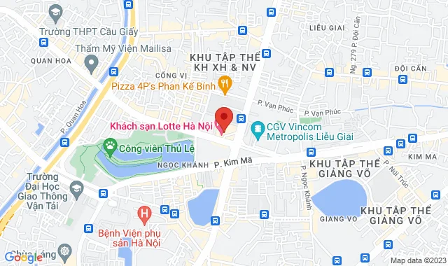 F6-Shop B 05-06, Tầng 6, Lotte Đào Tấn, 54 Liễu Giai,Q. Ba Đình