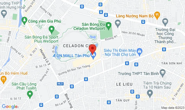 Gian hàng F35 – Tầng 1, TTMS Aeon Mall Tân Phú Celedon, Số 30 Bờ Bao Tân Thắng, P. Sơn Kỳ, Q. Tân Phú