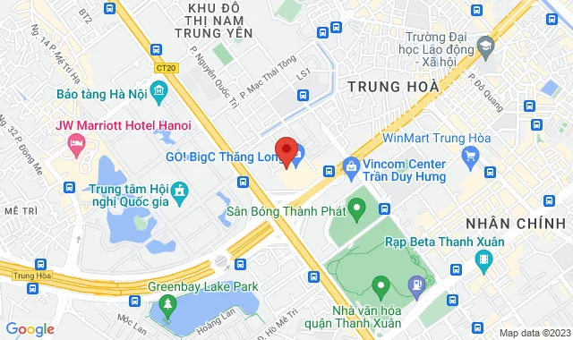 Gian hàng JA01, Tầng 1, TTTM Big C Thăng Long, 222 Trần Duy Hưng, Q.Cầu Giấy