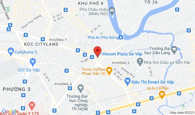 Gian hàng L4-07, Tầng 4,TTTM Vincom Phan Văn Trị, số 12 Đường Phan Văn Trị , P. 7, Q. Gò Vấp