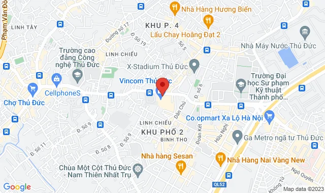 Gian hàng L5-14, Tầng 5, TTTM Vincom Lê Văn Việt, số 50 Lê Văn Việt, P. Hiệp Phú, Q. 9