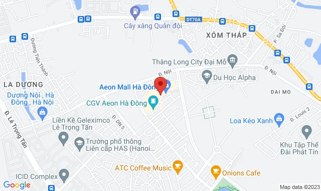 Gian số T269-270, Tầng 2 TTTM Aeon Mall, P. Dương Nội, Q. Hà Đông
