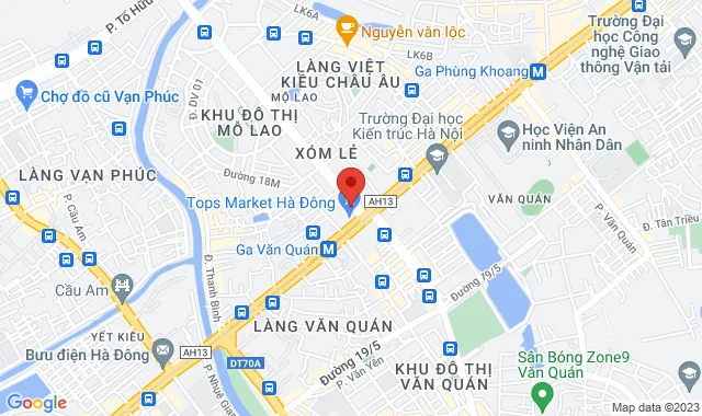 Hồ Gươm Plaza, Tầng 1, 102 Trần Phú, Q. Hà Đông