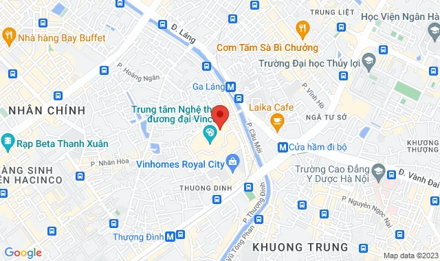 KĐT Royal City, B2 -  R3 – 10, P. Thượng Đình, Q. Thanh Xuân