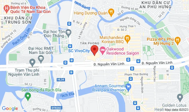 Khu ngoài trời SC Vivocity, Tầng 5, 1058 Nguyễn Văn Linh, P. Tân Phong, Q. 7