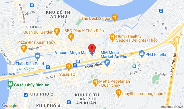 L4 – 12, Mega Mall Thảo Điền, 161 Xa lộ Hà Nội, Q. 2